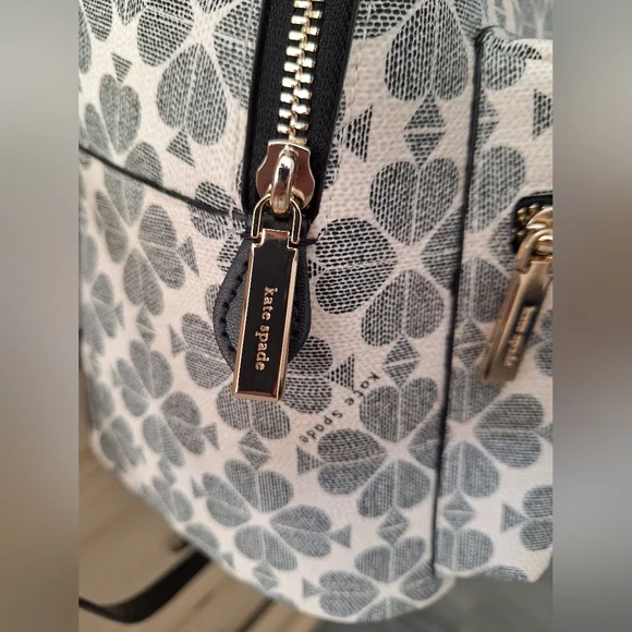NWT Kate Spade Gray Spades Mini Backpack - Picture 7 of 12